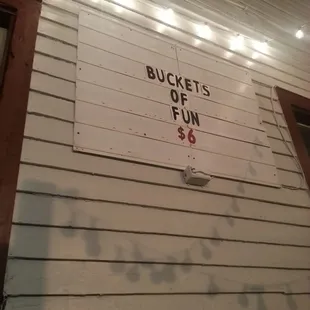 I love buckets of fun!