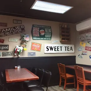 the interior of a restaurant