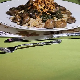 a plate of food on a table