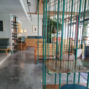 the interior of a restaurant