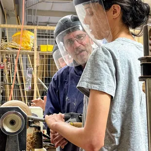 Woodturning class