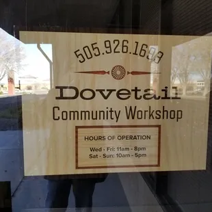 Contact info and Hours