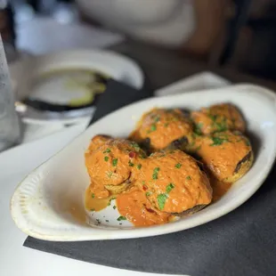 Crab stuffed mushroom appetizer special