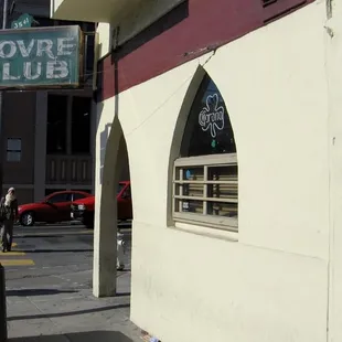 a man walking down the street