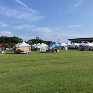 Lots of local vendors at the Farmers Market on Thursdays in the summer.