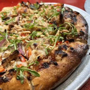 Thai chicken pizza