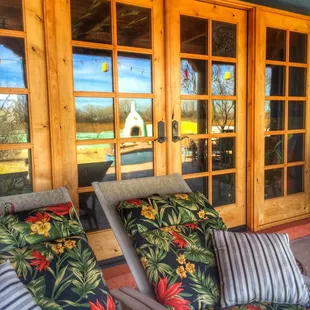 Bird watching garden features fresh lavender and rosemary