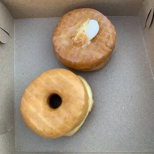 Original glazed and vanilla filling