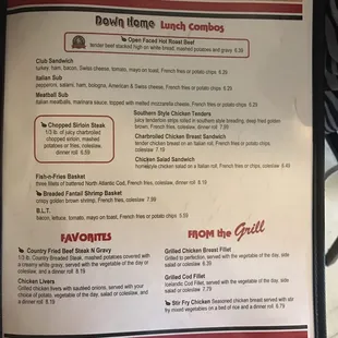 Menu part 2