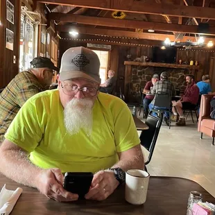 Eating breakfast with my wife!! My favorite place!