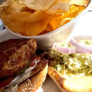 Fried Grouper Sandwich