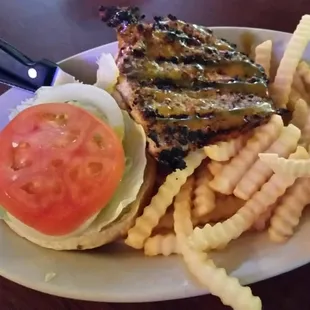 Small tenderloin...but big on flavor # Indiana # tenderloin  Good conversation with old friend.  Best wishes all.