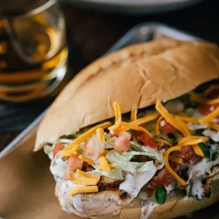 Grilled chicken sandwich