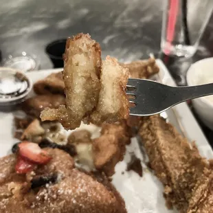 Inside the deep fried French Toast