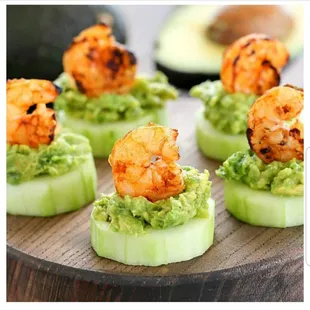Shrimp, avocado appetizer