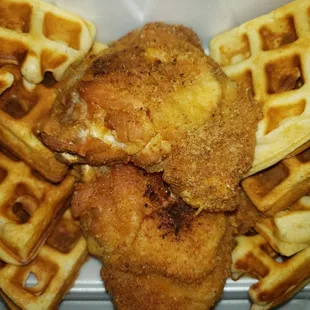 Chicken and waffles