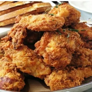 Deep fried chicken wings