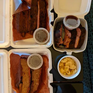 Brisket, Spare ribs, St. Louis Ribs and Mac &amp; Cheese combo
