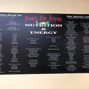 full menu