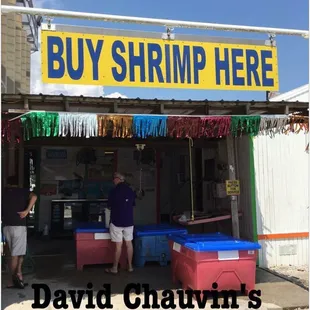 Our retail shop. Stop here to buy shrimp
