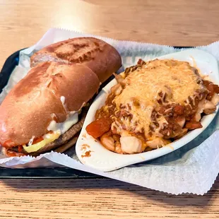 Italian Steak Sandwich &amp; Chili Cheese Fries