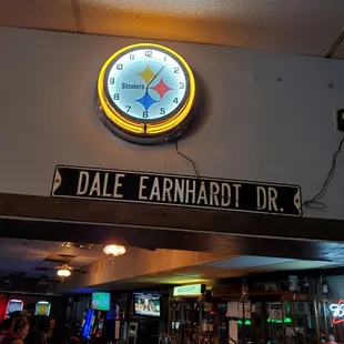 Entering the back end of the bar. Or the back bar.