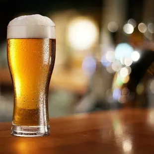 a glass of beer