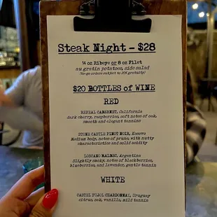 Monday Steak Nights