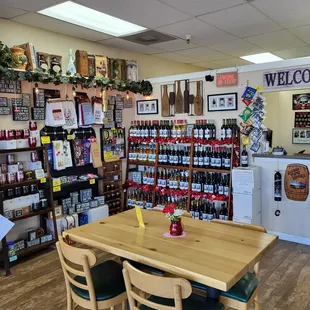 Come enjoy our cozy atmosphere with a glass of wine and a bite to eat.