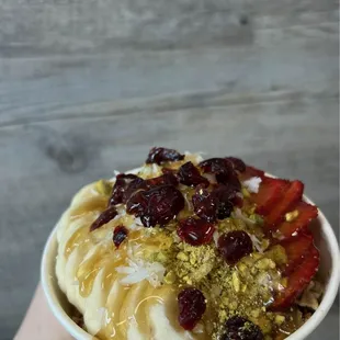 strawberry coconut bowl