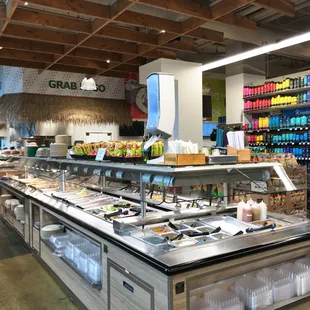 The salad bar offers everyday favorites and unusual, tasty salads and house-made dressings.