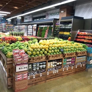 Most of our produce is organic and local!