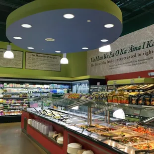 Choose from over 60 items on the hot table and salad bar.