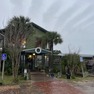 Outside