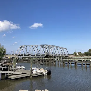 View of the train bridge