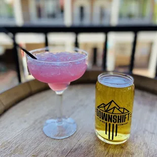 Prickly Pear margarita and Pilsner