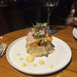 Chilled calamari salad