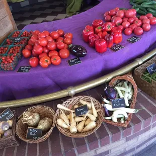 Tomatoes, peppers, parsnips, eggplants