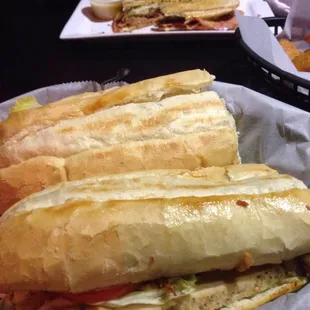 The Cuban and the chicken club sub!