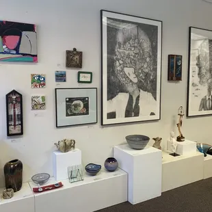 Downtown Art Center - retail store artwork on the 1st floor.