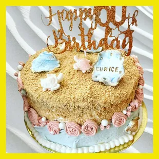 This is a red velvet cake with cream cheese frosting