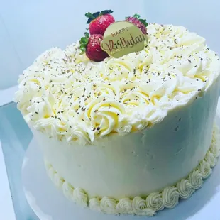 Sugar free chocolate cake with sugar free vanilla buttercream