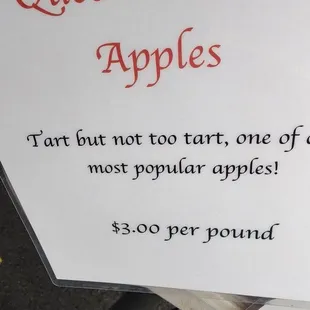  sign for queen celese apples