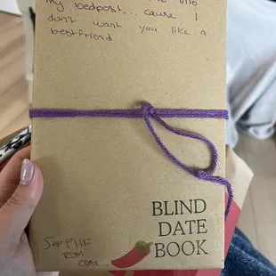 blind date with a book: sapphic rom com themed