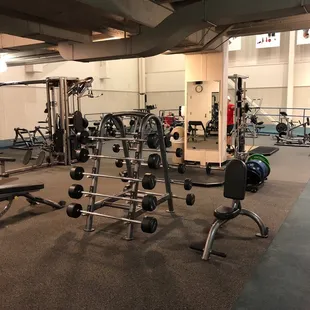Equipment and free weights area 12/29/17