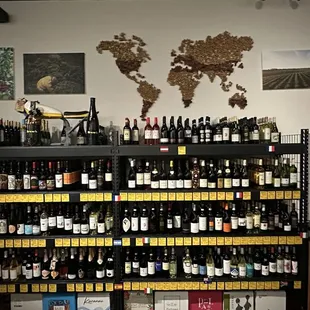 Downtown brew&apos;s wine wall