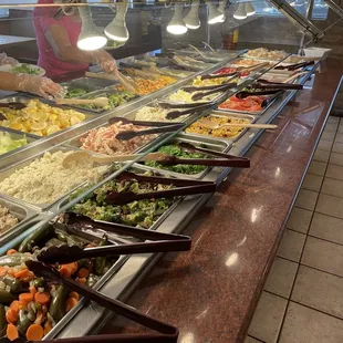 a variety of salads and sides