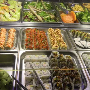 sushi and sashimi, interior