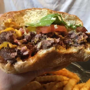 This is a great double cheese burger.