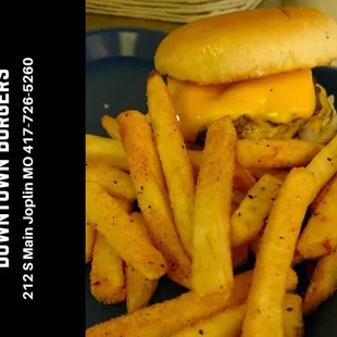 Double Cheeseburger and Fries